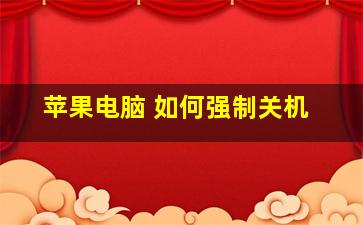 苹果电脑 如何强制关机